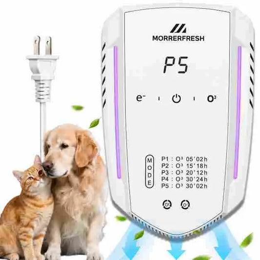 MORRERFRESH Odor Eliminating Air Purifier for Cat Litter, Pet Odors, Smoke & Musty Smells, Filter-Free