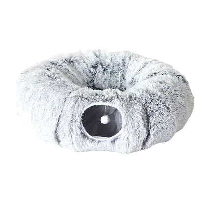 Plush Donut Tunnel Bed for Dogs | Cozy Burrow & Play Tunnel | Perfect for Dachshunds & Small Dogs 🌭 Beetlesshops