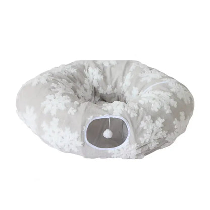 Plush Donut Tunnel Bed for Dogs | Cozy Burrow & Play Tunnel | Perfect for Dachshunds & Small Dogs 🌭 Beetlesshops