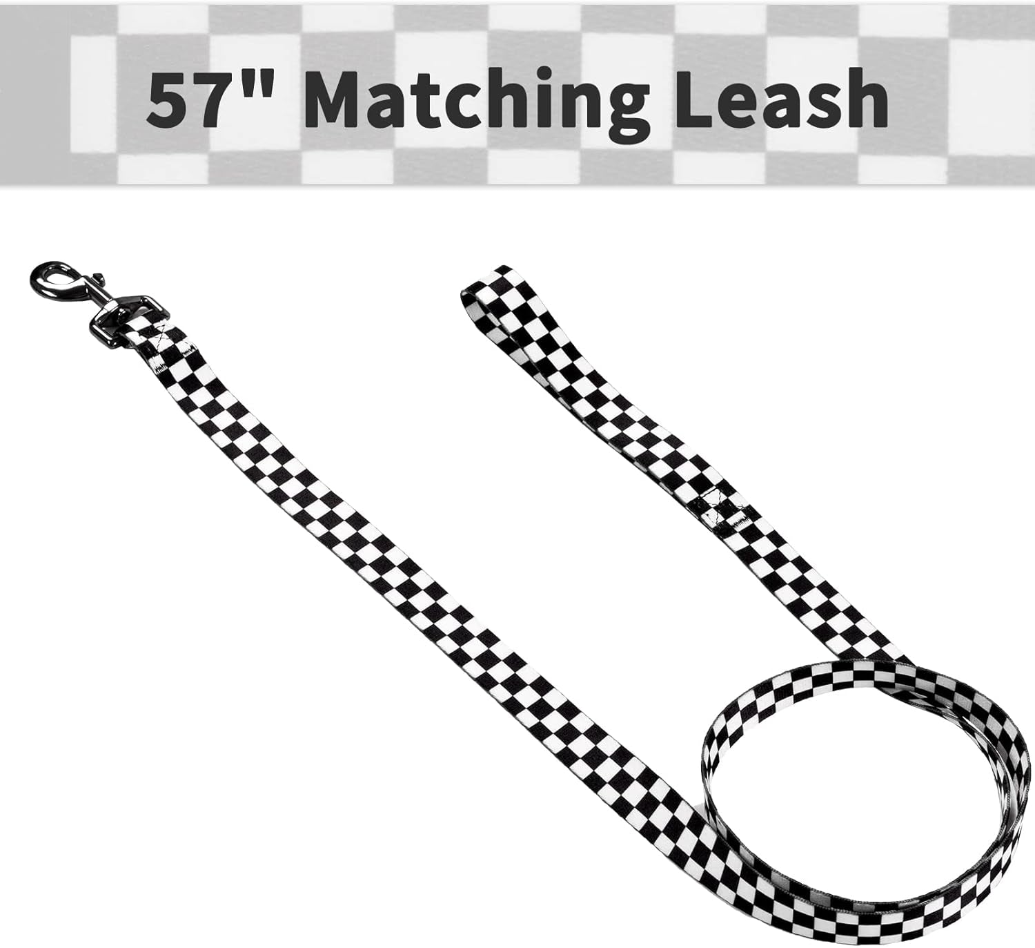 Dog Collar and Leash Set for Large Dogs, up to 80 Lbs | Soft Splicing Design, Adjustable Durable Pet Collar Leash for Everyday Walks, Training, and Outdoor Activities