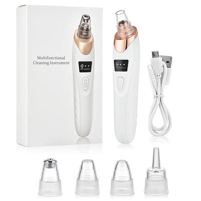 Revolutionary 2026 Blackhead Remover Pore Vacuum - USB Rechargeable with 4 Versatile Tips for Ultimate Skin Care