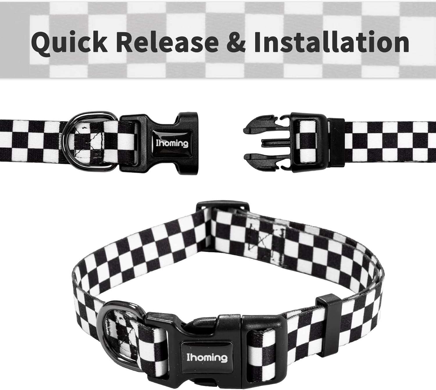 Dog Collar and Leash Set for Large Dogs, up to 80 Lbs | Soft Splicing Design, Adjustable Durable Pet Collar Leash for Everyday Walks, Training, and Outdoor Activities