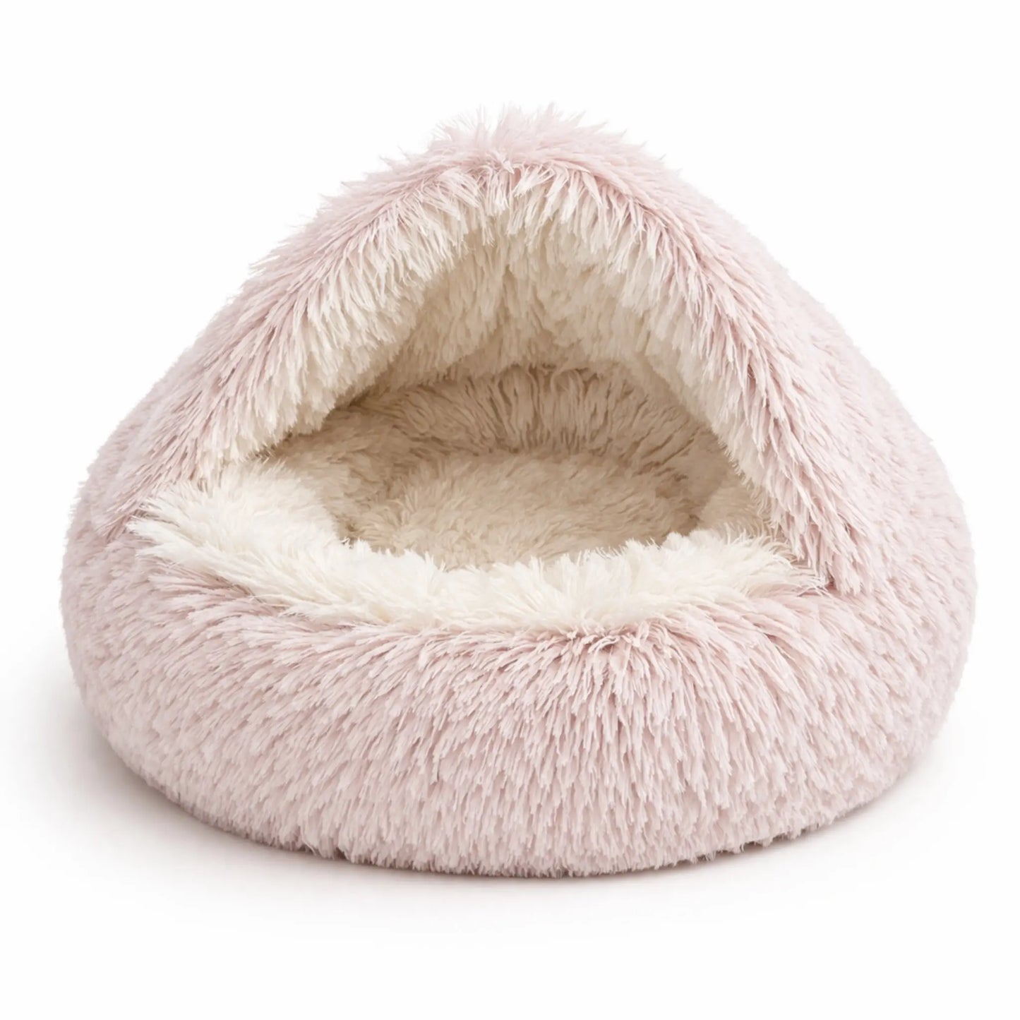 Turnspin Burrow Bed – Covered Plush Bed for Cats & Small Dogs