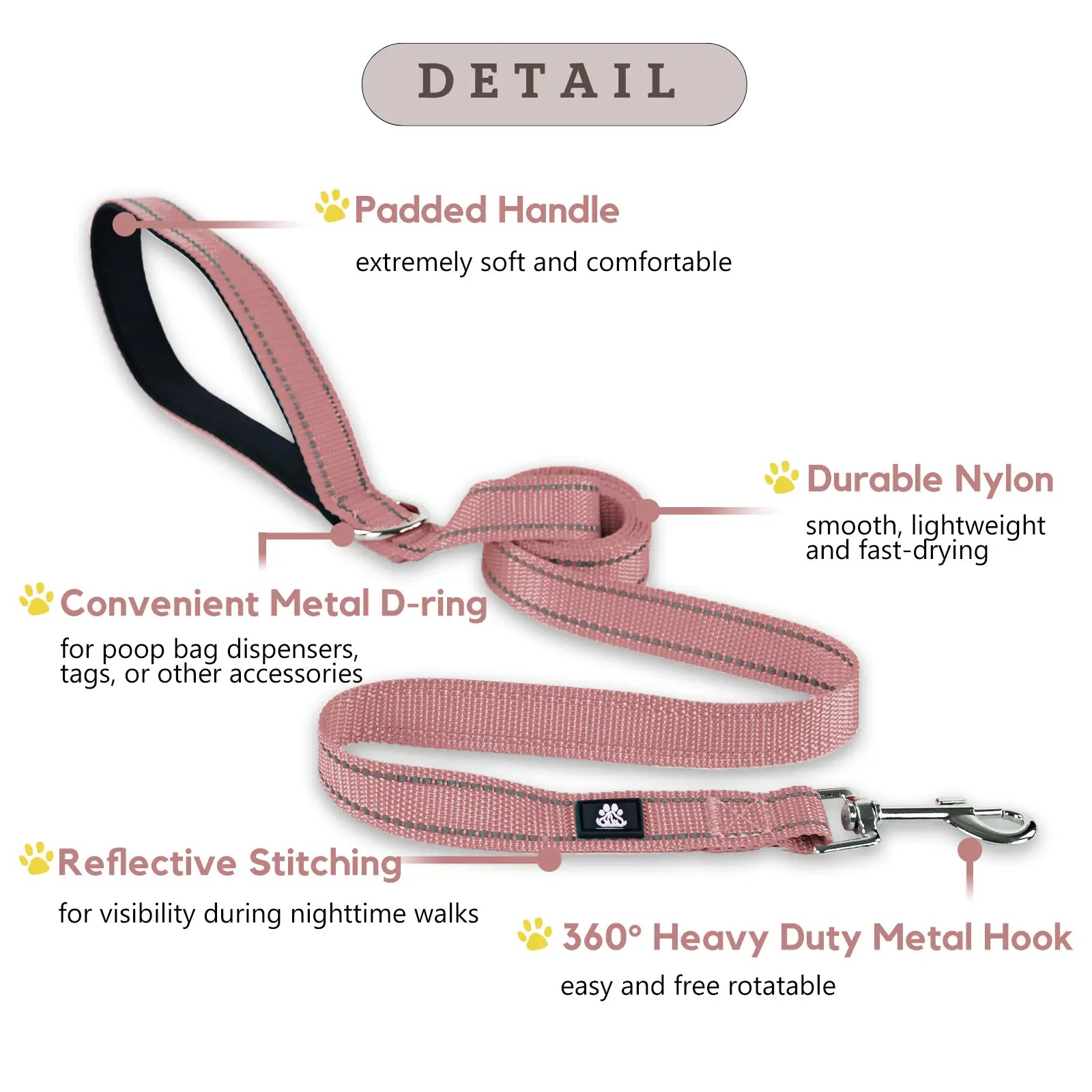 Reflective Dog Collar and Leash Set,Soft Neoprene Pet Collar with Quick Release Buckle,Adjustable Nylon Dog Collars for Small Medium Large Dogs