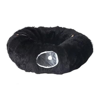 Plush Donut Tunnel Bed for Dogs | Cozy Burrow & Play Tunnel | Perfect for Dachshunds & Small Dogs 🌭 Beetlesshops